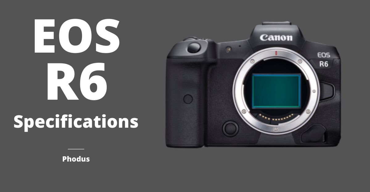 Canon EOS R6 Specifications Phodus